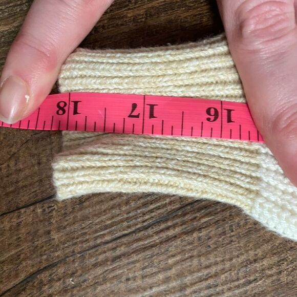 LOFT V-Neck Sweater with Lace-Up Detail collared pullover sz XS neutral EUC - Picture 12 of 13